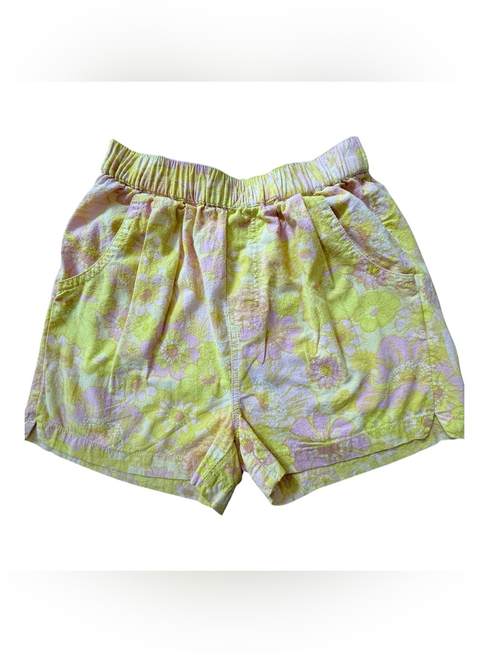 Free People Floral Print Elastic Waist Pull-On Shorts Women’s